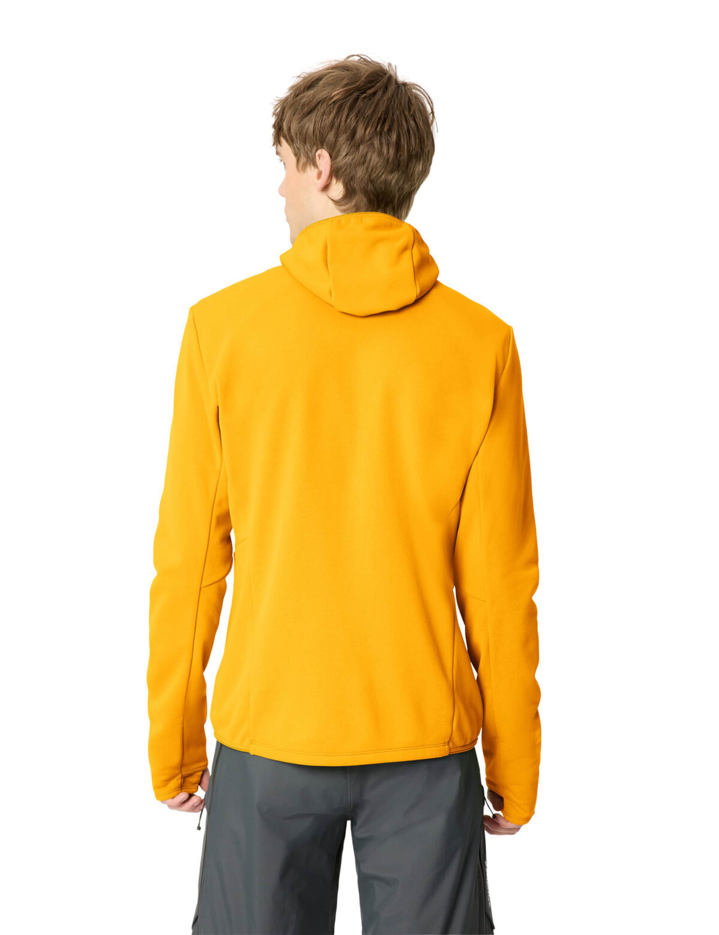 VAUDE Athletic fleece jacket 'Monviso III' in Yellow