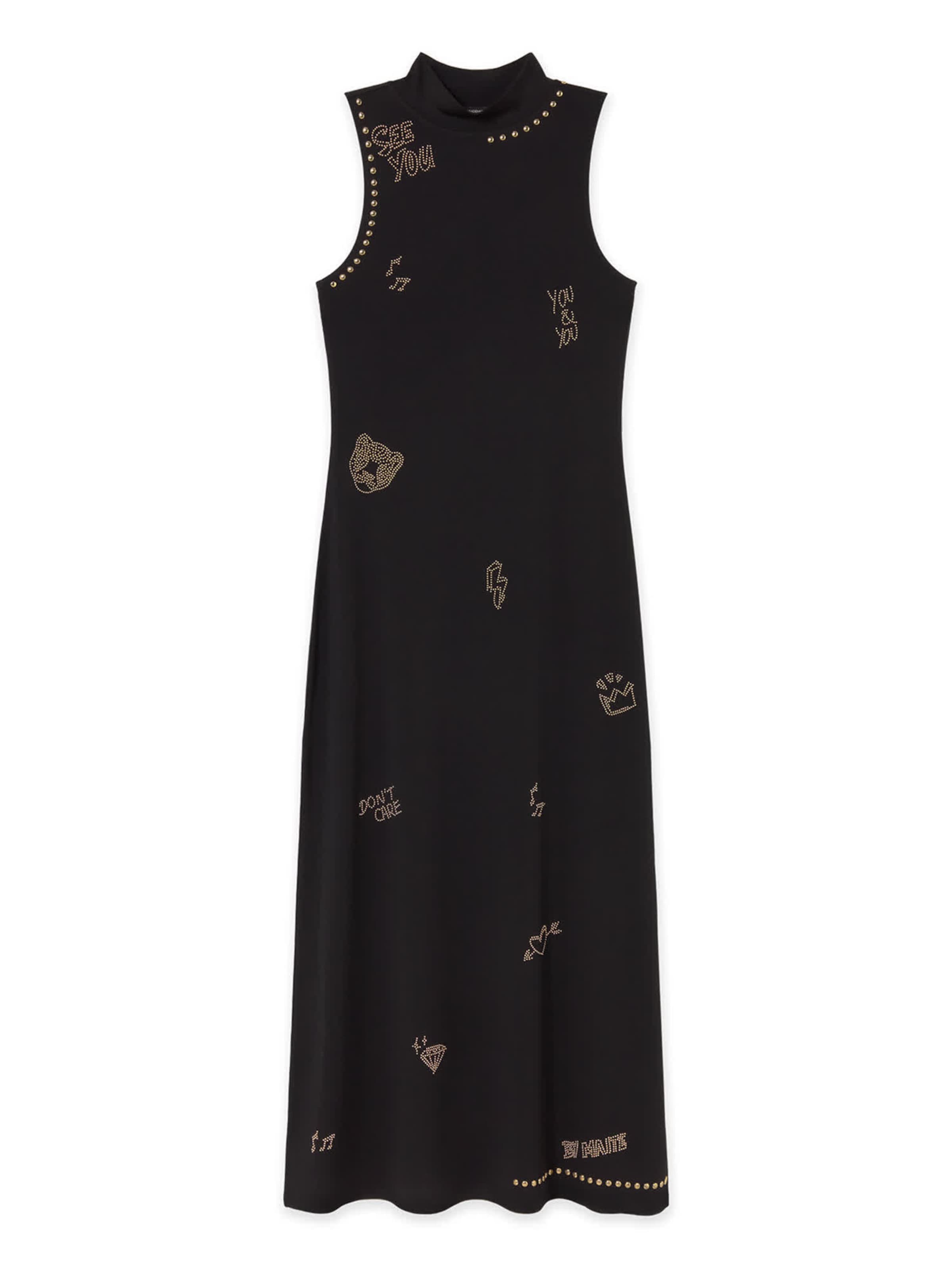 Lola Casademunt - Vestido en negro: frente