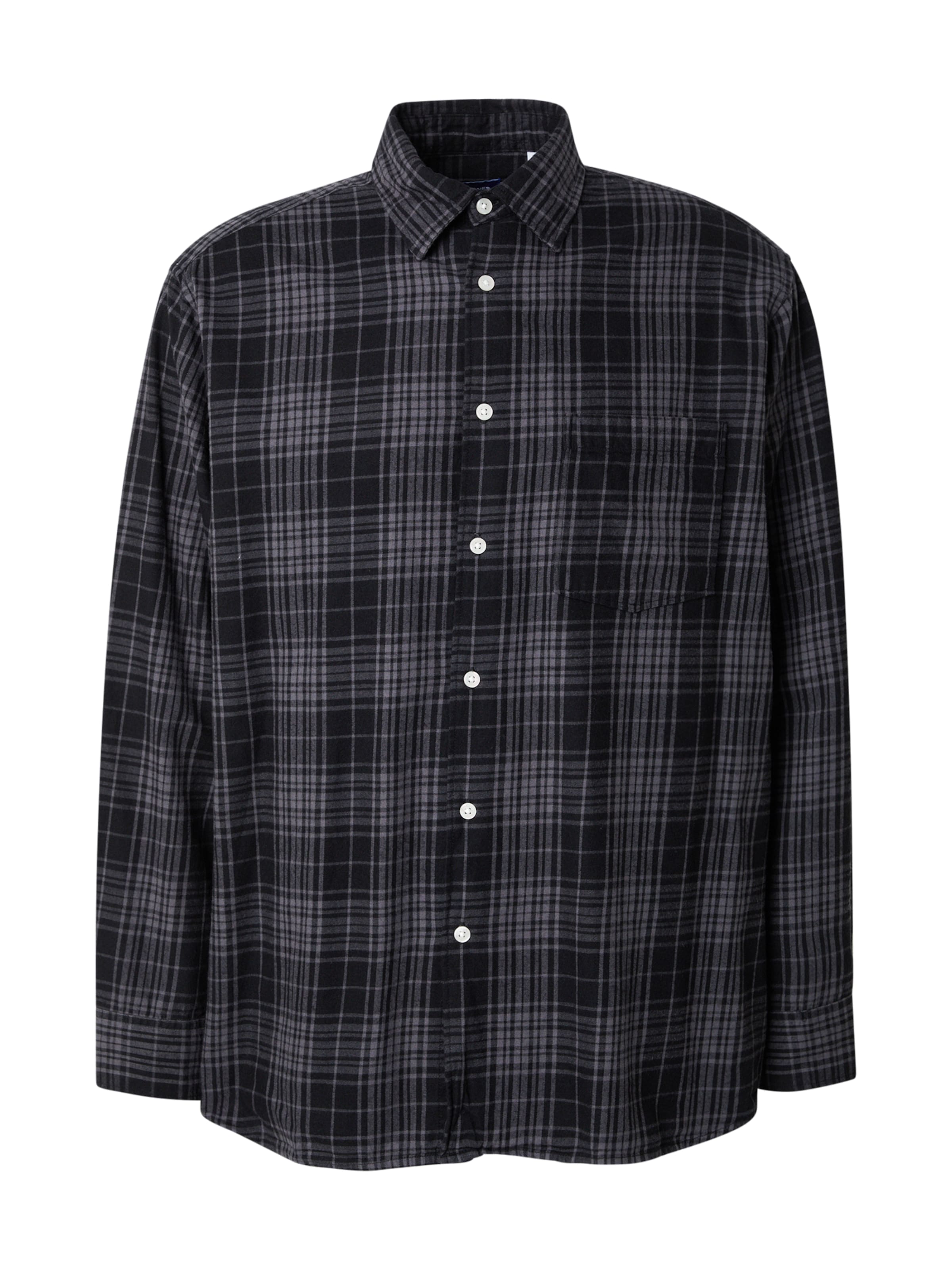 JACK & JONES Button Up Shirt 'JORROBB' in Black: front