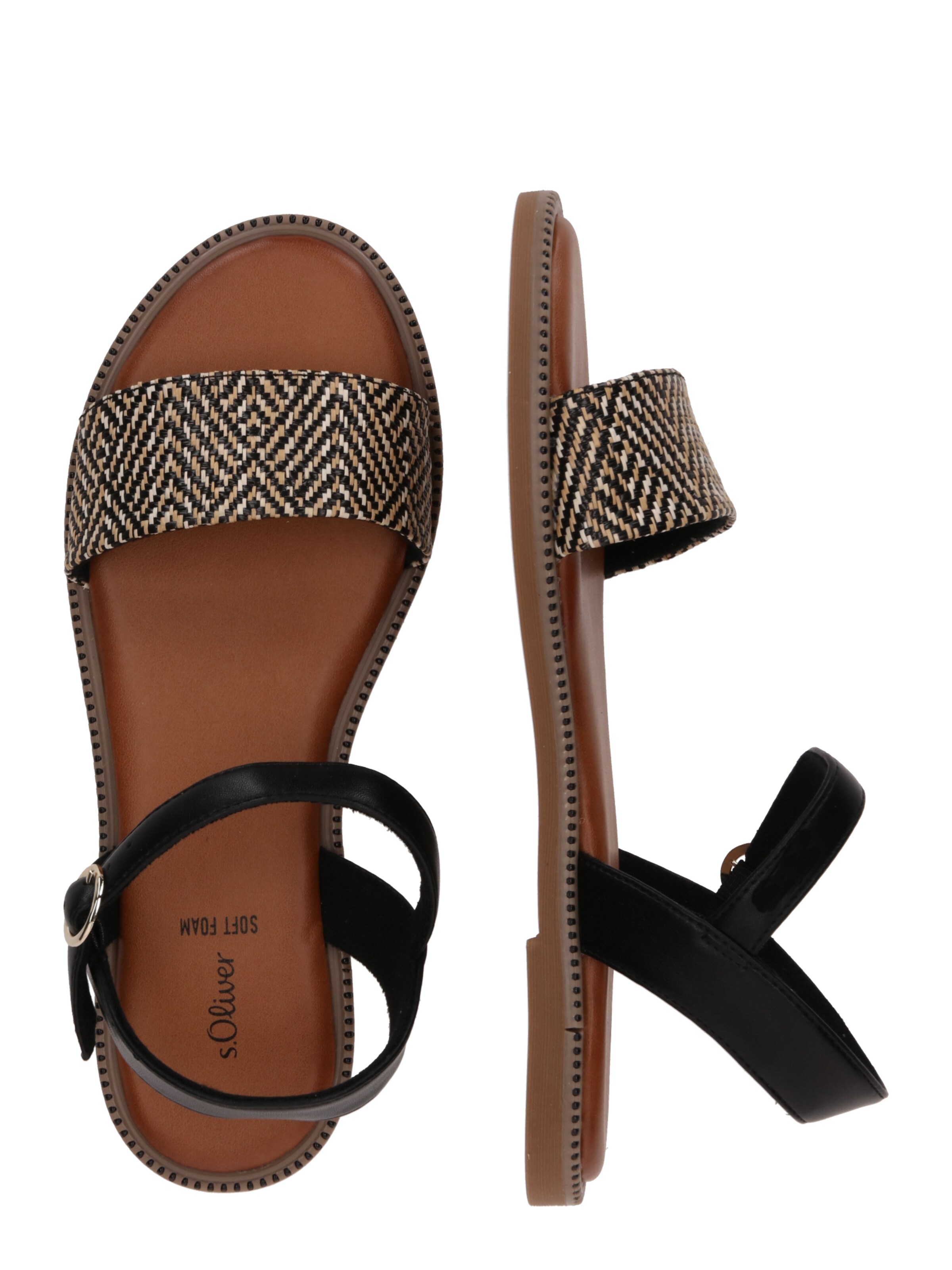 s.Oliver Sandals in Black