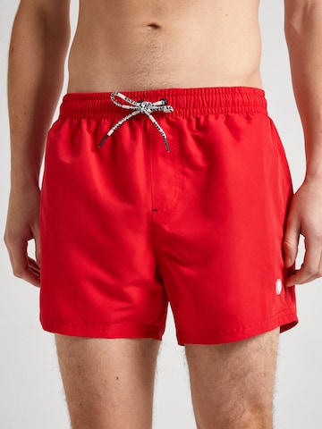 Pepe Jeans Swim Trunks 'RUBBER' in Red: front