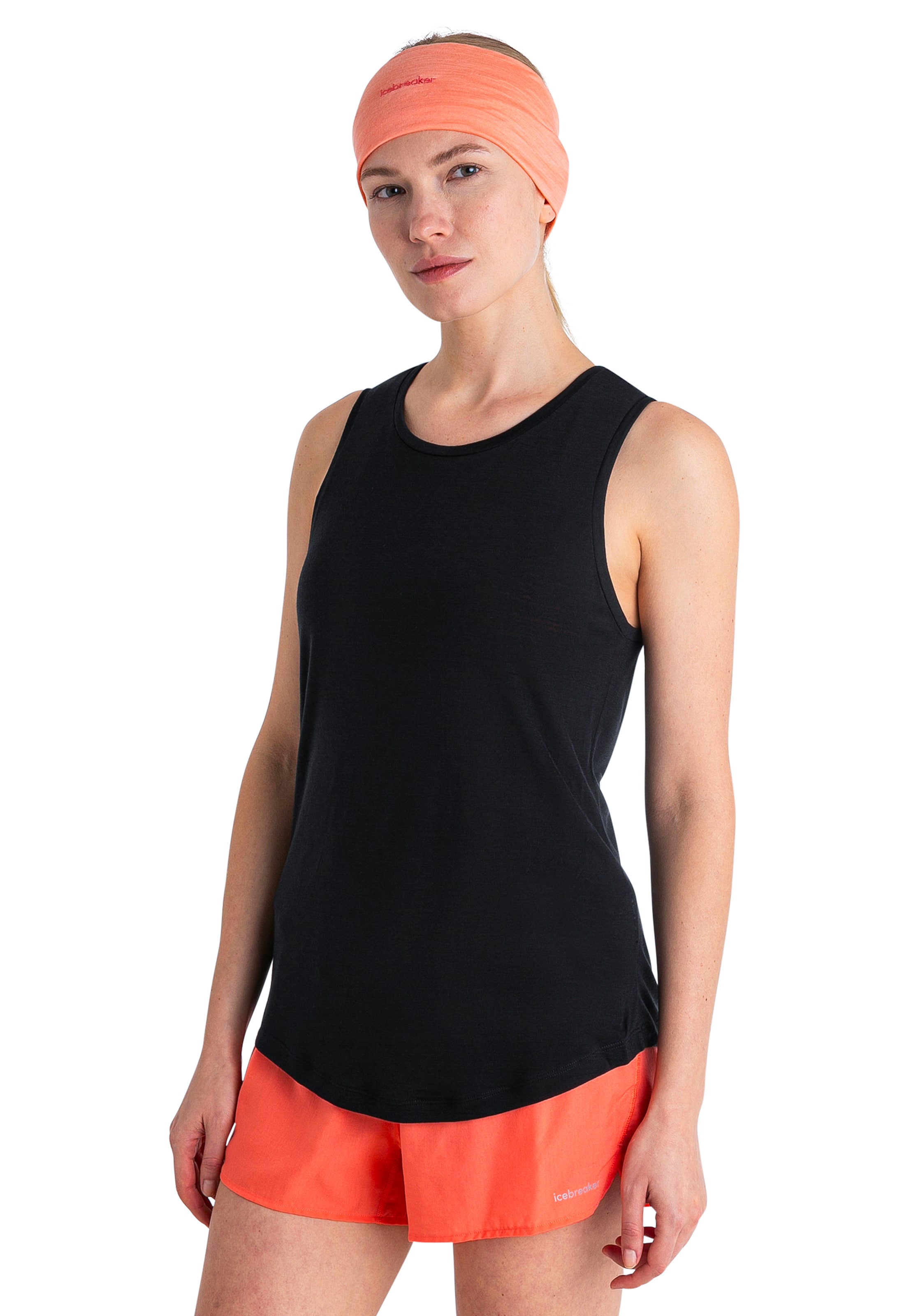 ICEBREAKER Спортен топ 'Cool-Lite Sphere III' в черно: отпред