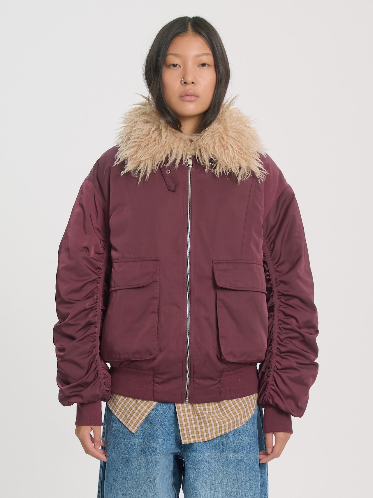 EDITED Neuheiten Jacke 'Pardis' burgunder