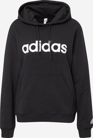 Sweat-shirt 'Essentials Linear' ADIDAS SPORTSWEAR en noir : devant