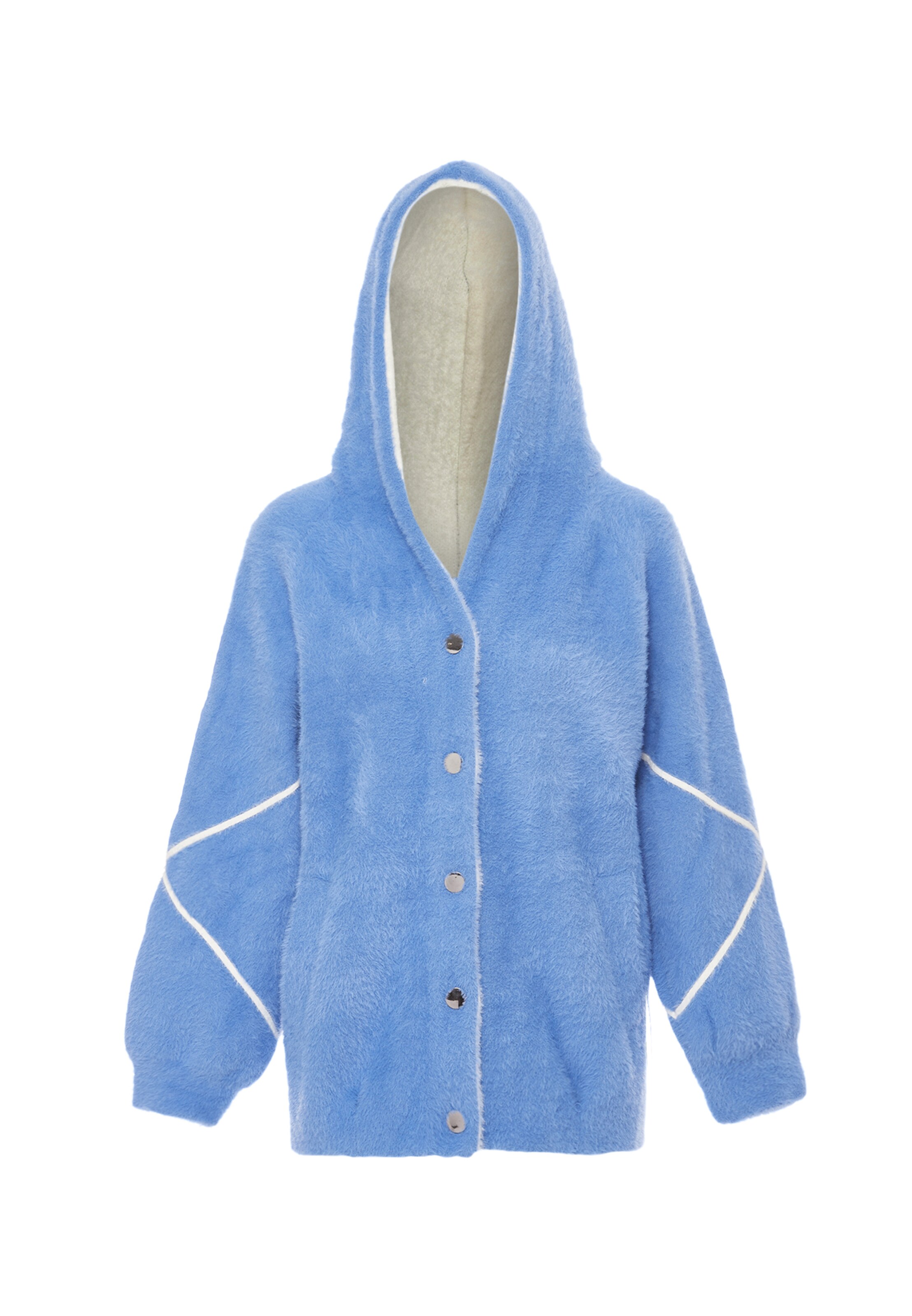 Poomi - Chaqueta polar en azul: frente