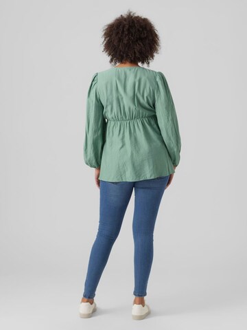 MAMALICIOUS Blouse 'Kelly Tess' in Groen