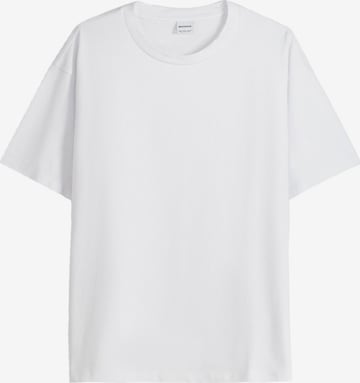 Bershka Shirt in Wit: voorkant