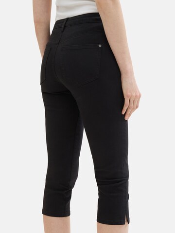 TOM TAILOR Regular Jeans 'Kate Capri' in Schwarz