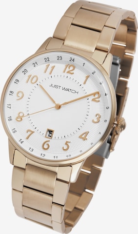 Just Watch Analoguhr 'Lieran, Datumsanzeige' in Gold: Vorderseite
