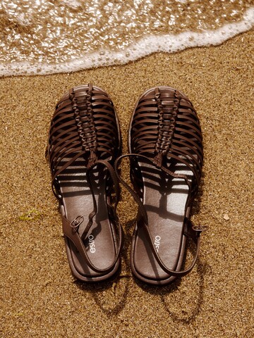Estro Sandals '5928-12' in Brown