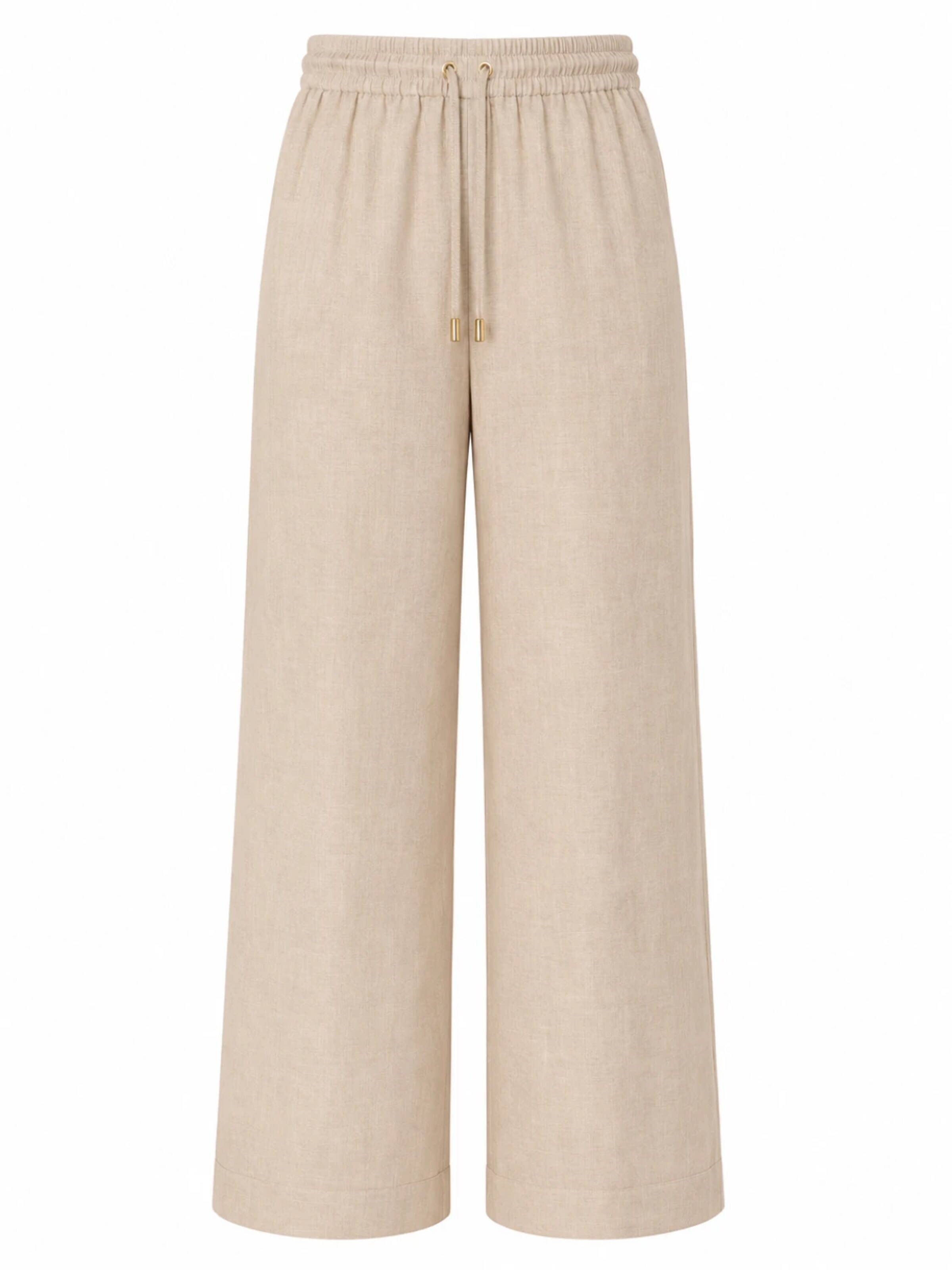 BREEZERA Wide leg Pants in Beige: front