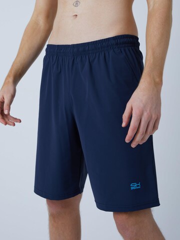 Regular Pantalon de sport 'Shorts' SPORTKIND en bleu : devant