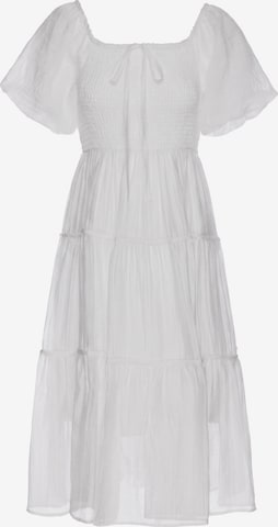 Robe IZIA en blanc : devant