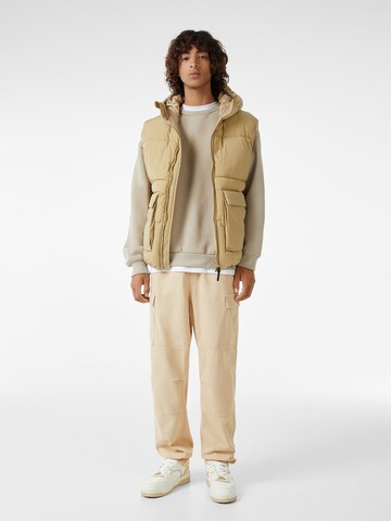 Bershka Regular Hose in Beige