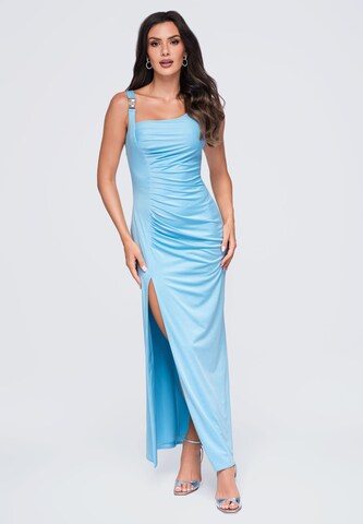 Ombre Avondjurk in Blauw: voorkant