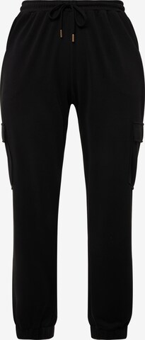 Pantalon Ulla Popken en noir : devant