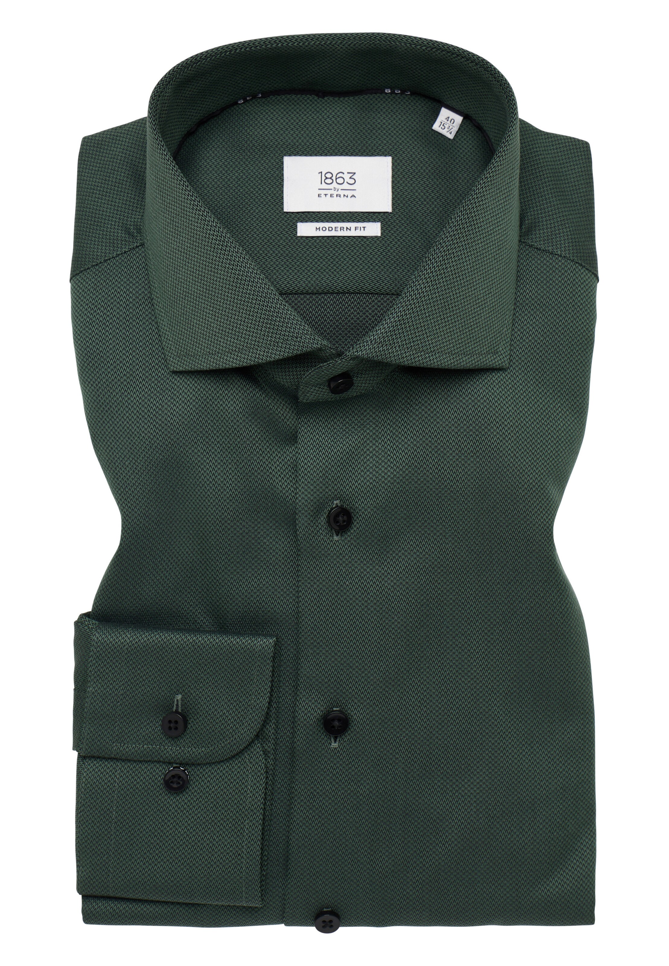 ETERNA Regular fit Zakelijk overhemd in Groen