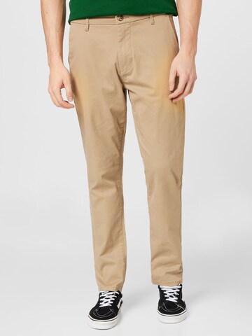 BURTON MENSWEAR LONDON - Slimfit Calças chino em cinzento: frente