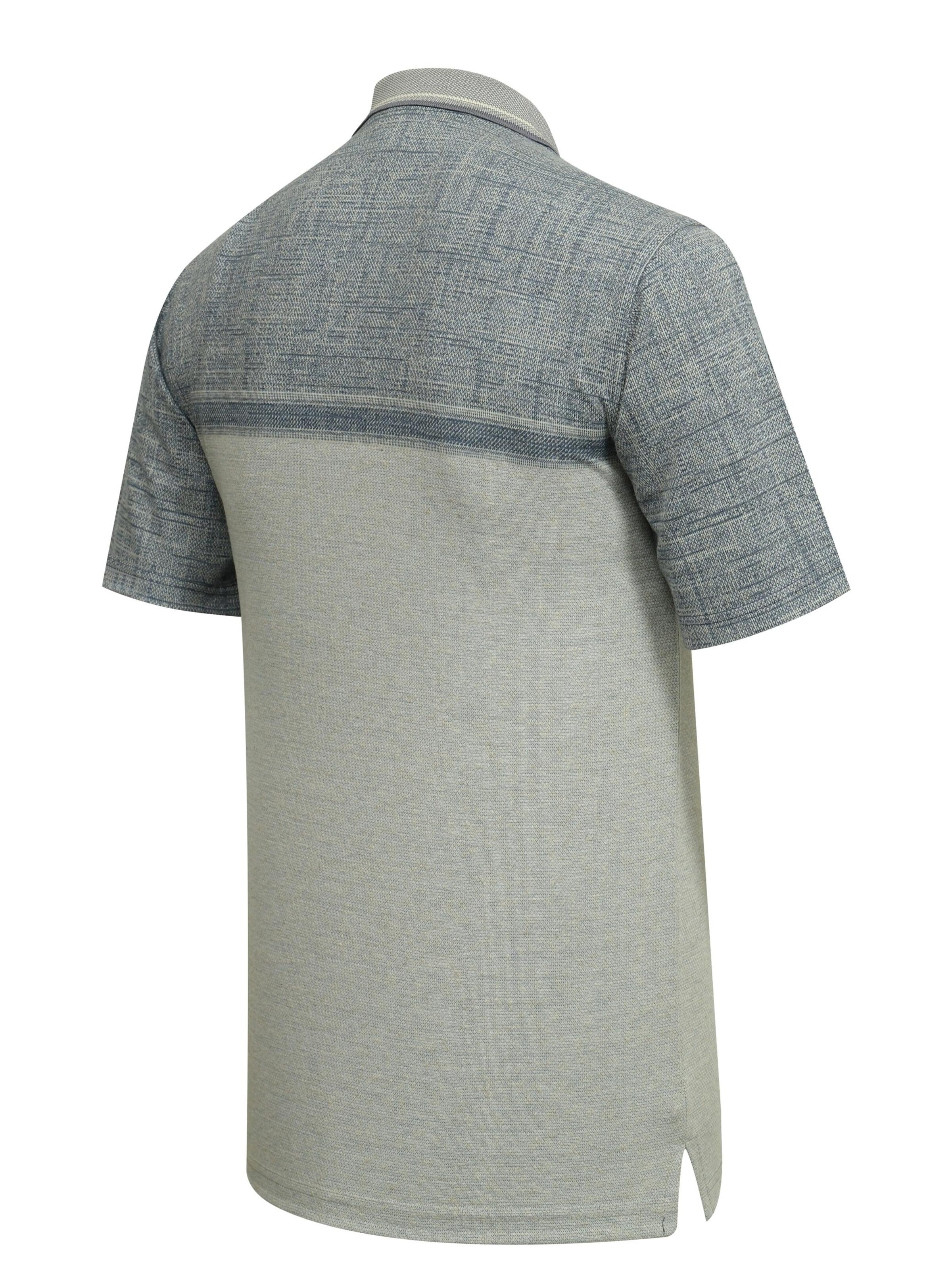 Cizgi Triko Shirt‌‌‌‌‌‌‌ in Blau