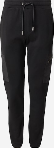 juoda Karl Lagerfeld Siaurėjantis Laisvo stiliaus kelnės: priekis