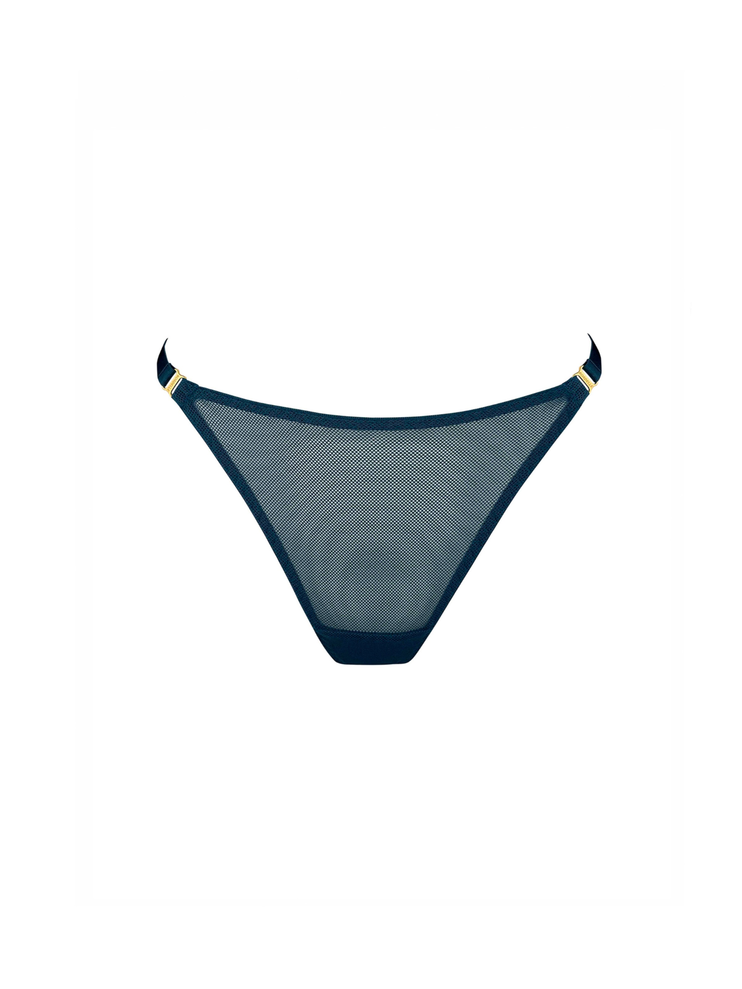 Bordelle Thong 'Nara' in Blue: front