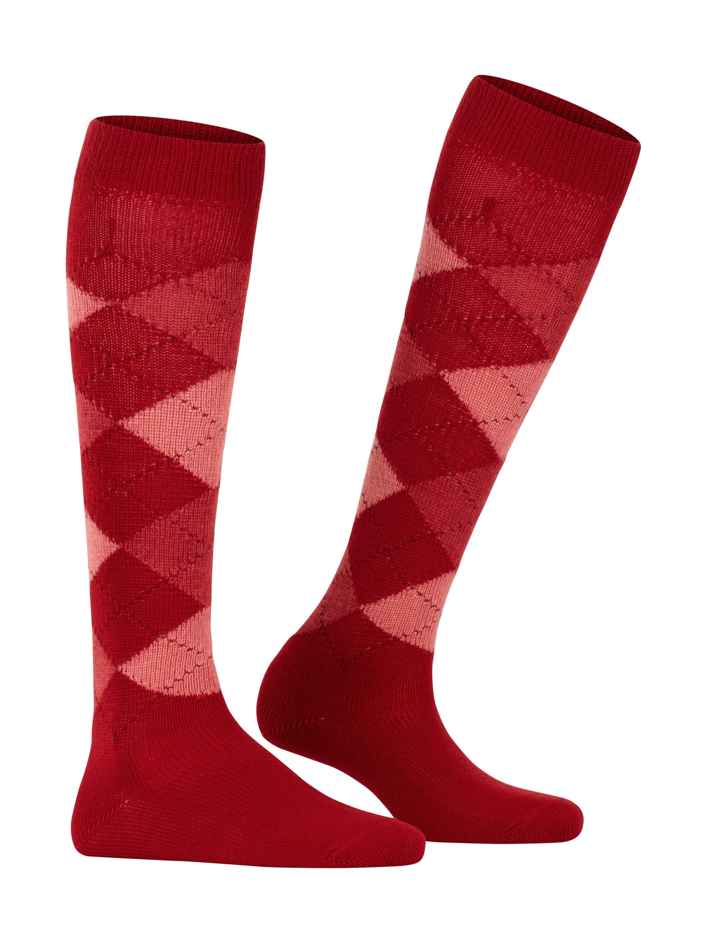 BURLINGTON Over the Knee Socks 'Whitby' in Red