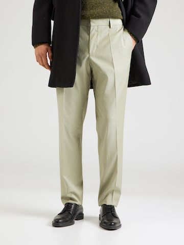 Regular Pantaloni cu dungă 'H-Genius-252' de la BOSS pe verde: față