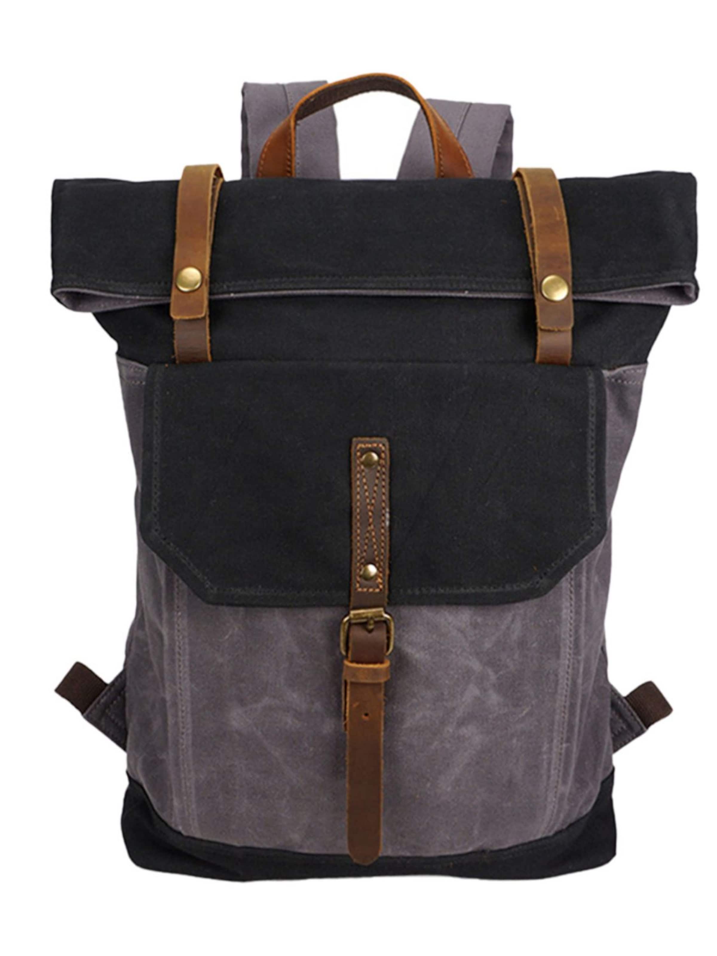 jolar Rucksack 'Retro'‌‌‌‌‌‌ in Grau: Vorderseite