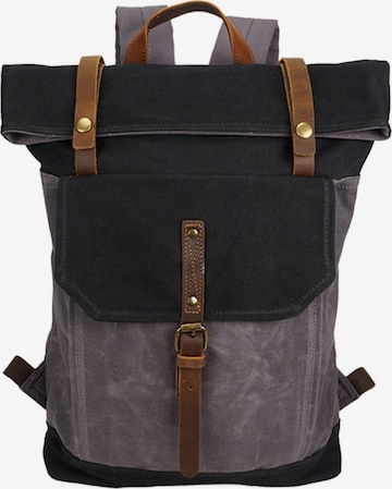 jolar Rucksack 'Retro' in Grau: Vorderseite