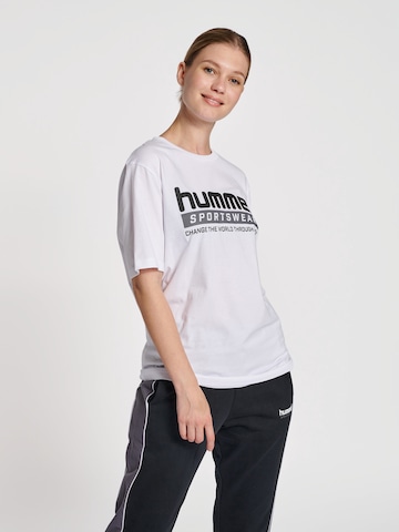 T-Shirt fonctionnel 'Carson' Hummel en blanc : devant