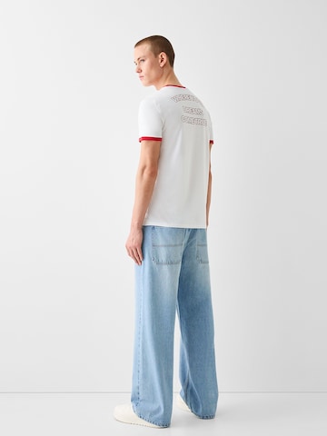 Bershka Loosefit Jeans in Blau