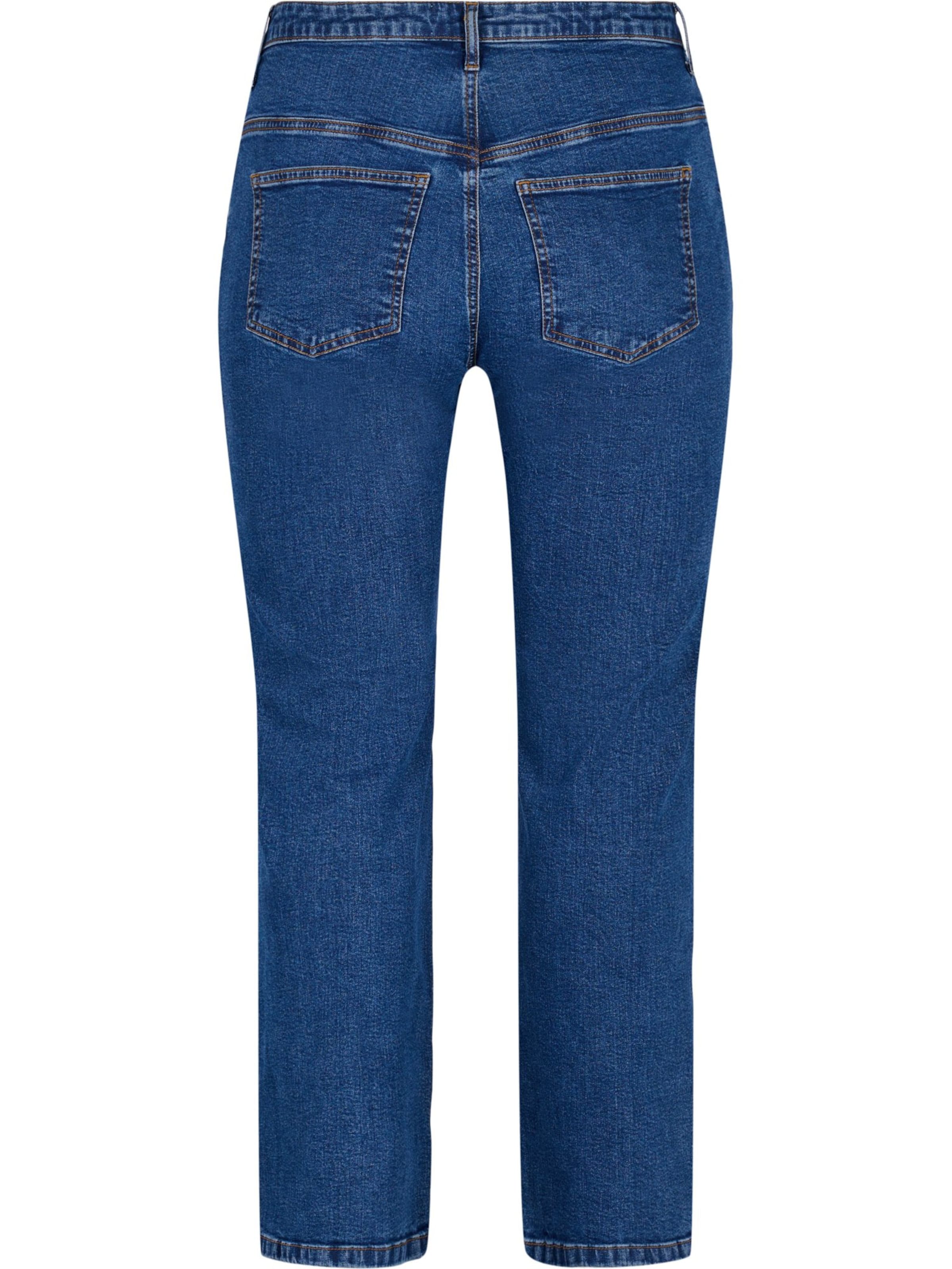 Zizzi Boot cut Jeans 'GEMMA FIT' in Blue