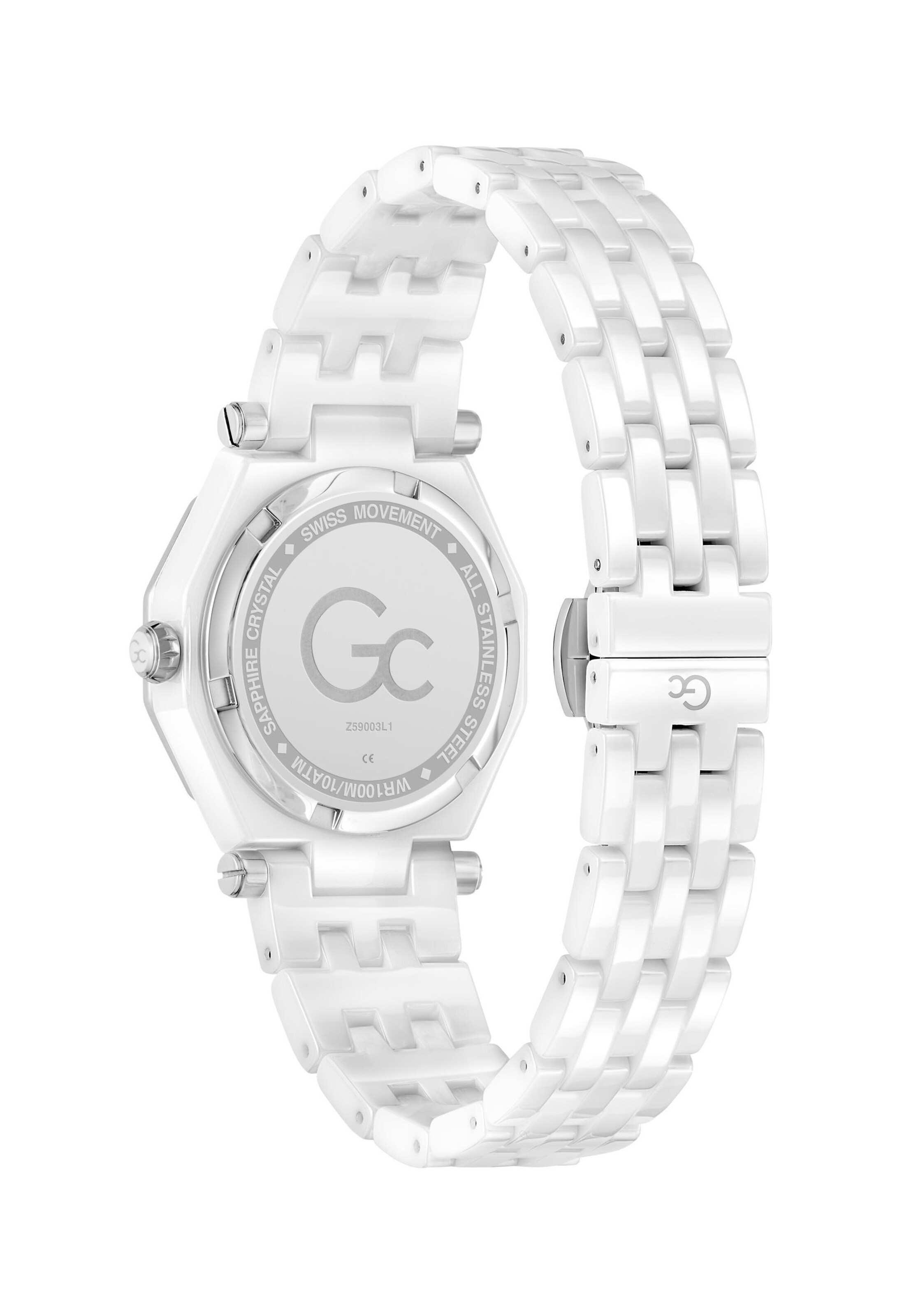 Gc Analogt ur i sølv