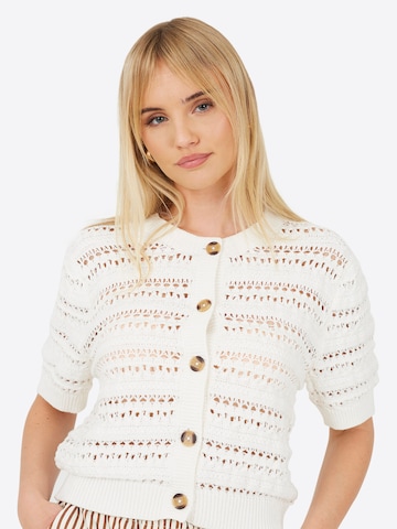 BRAVE SOUL Gebreid vest in Wit