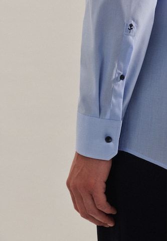 SEIDENSTICKER - Ajuste regular Camisa de negocios en azul