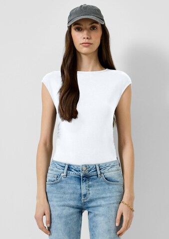 QS T-Shirt in Weiß