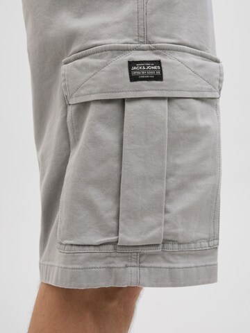 JACK & JONES Loosefit Cargobroek 'JPSTCole JJJonnie' in Grijs