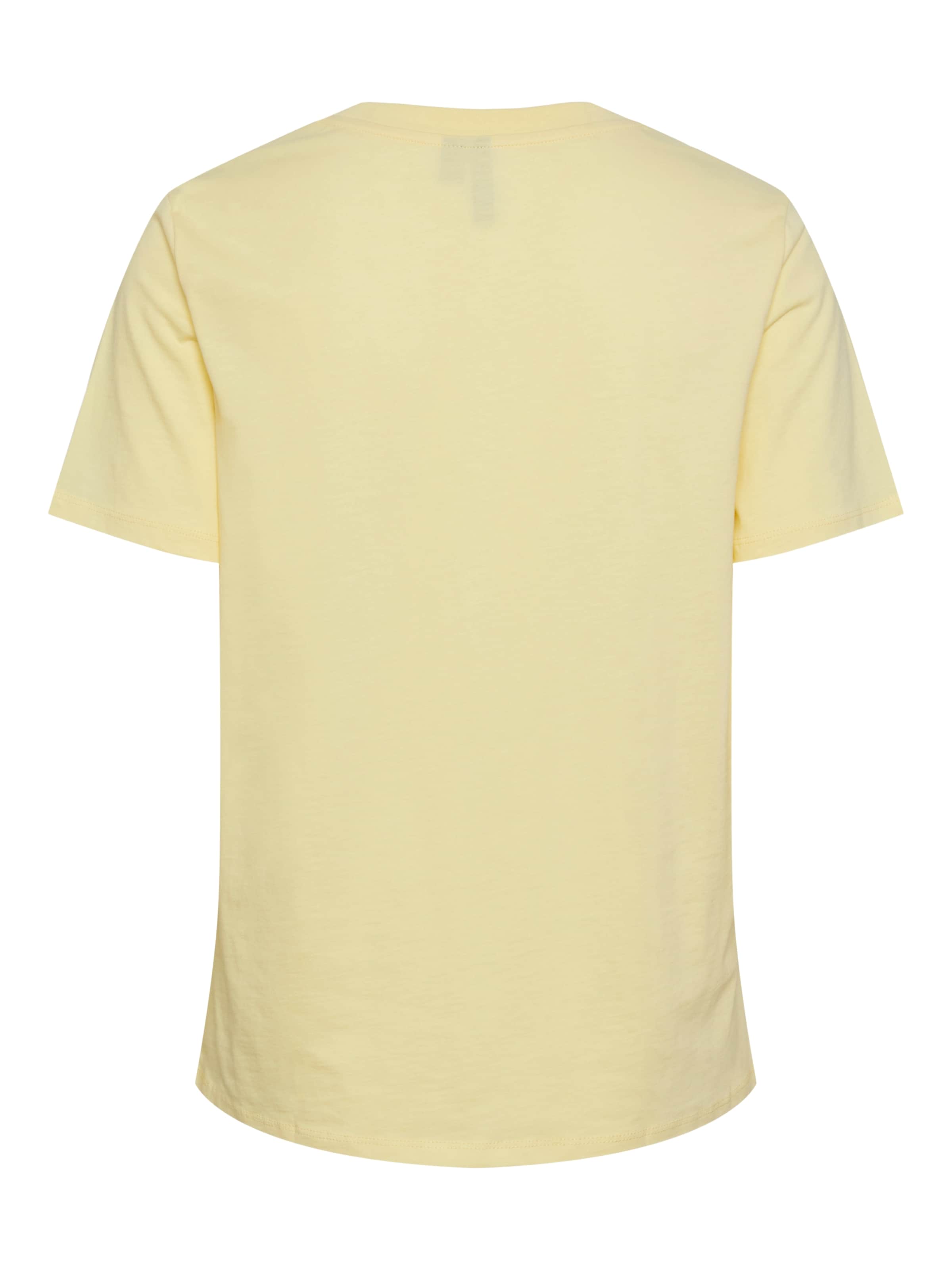 PIECES Μπλουζάκι 'PCRIA' σε κίτρινο