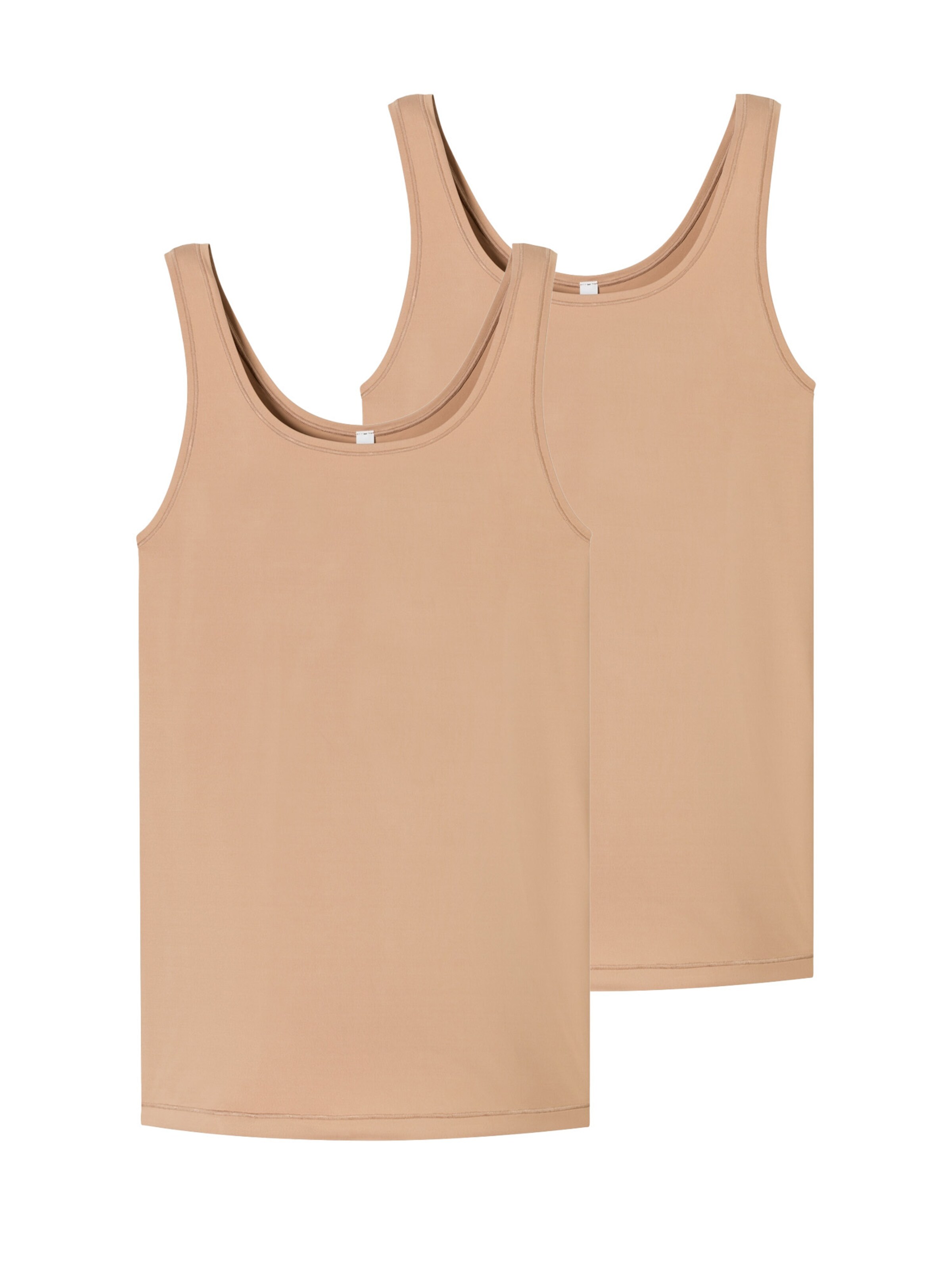 SCHIESSER Onderhemd ' Trägertop - Unique Micro ' in Beige: voorkant