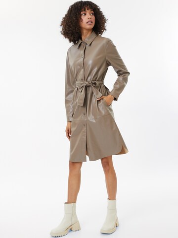 ONLY Shirt Dress 'AINO' in Brown: front