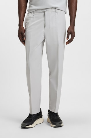 BOSS Regular Pants in Grey: front