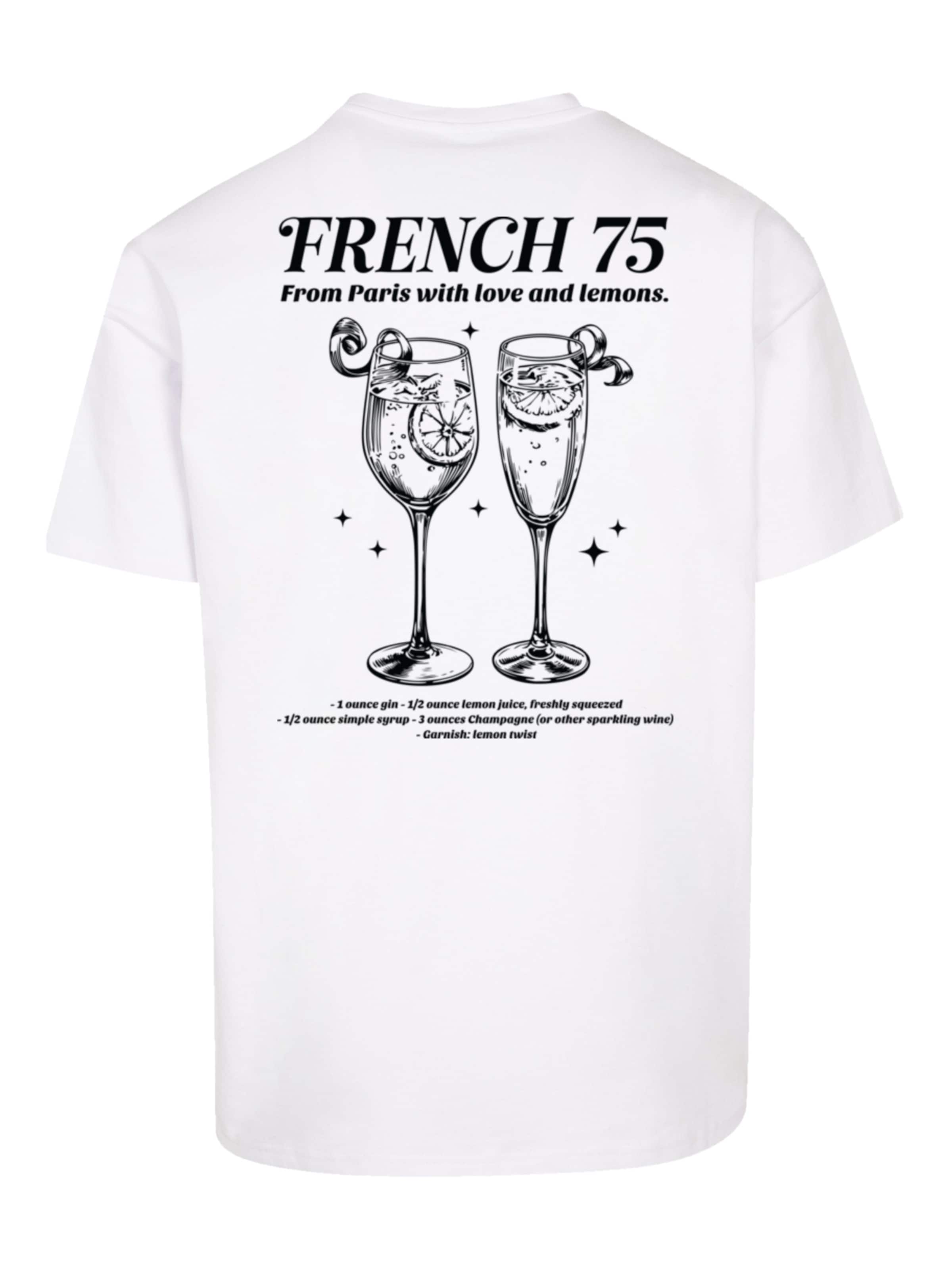 F4NT4STIC Shirt 'French 75 From Paris With Love' in Wit