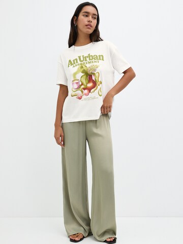 T-shirt Pull&Bear en blanc