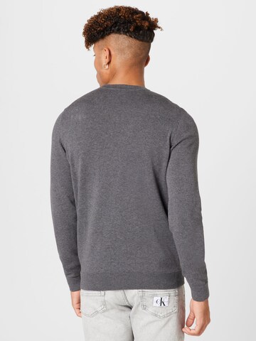 HUGO Sweater 'San Cassius' in Grey