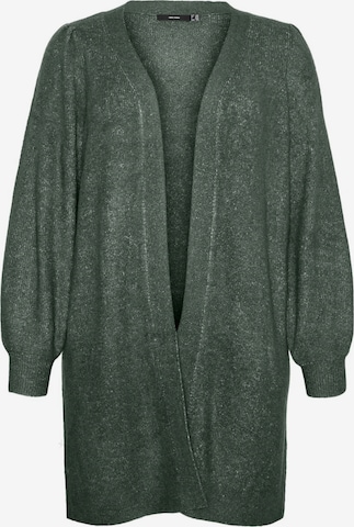 Vero Moda Curve Neuletakki 'VMRUBELLEFILE' värissä vihreä: etupuoli