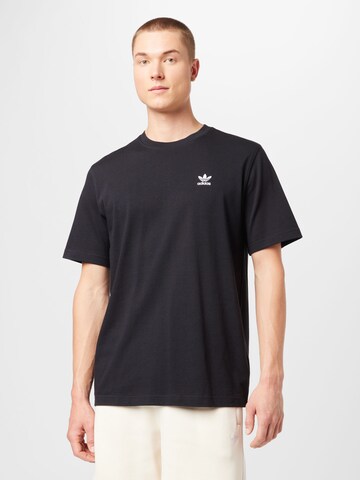 ADIDAS ORIGINALS Shirt 'Adicolor Classics Back+Front Trefoil' in Black: front