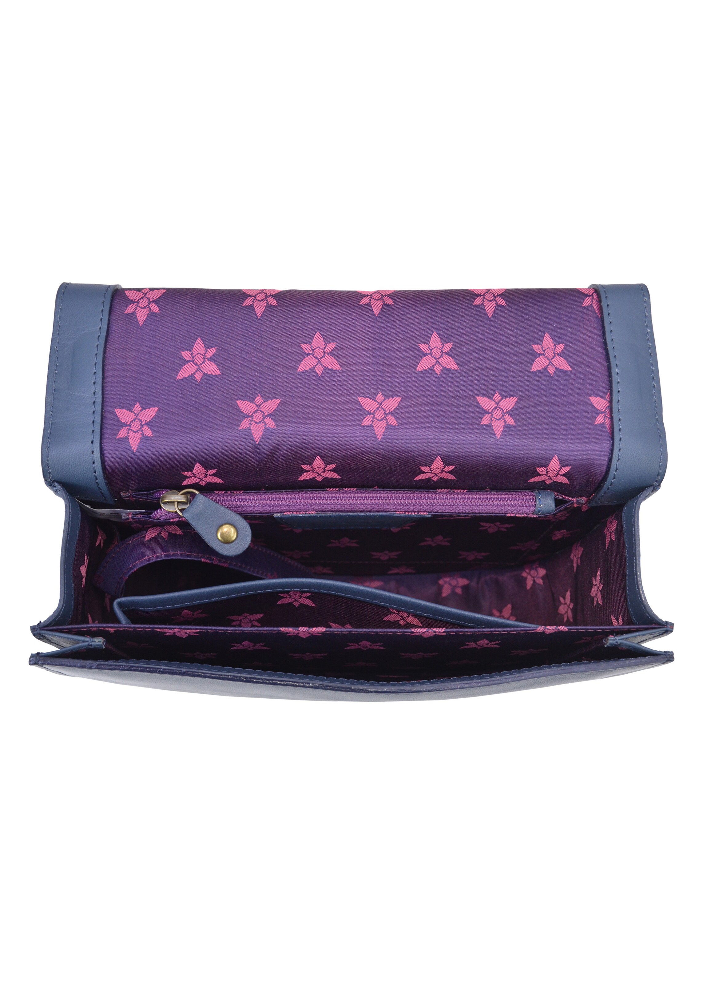 Frauen Taschen & Rucksäcke ANUSCHKA Schultertasche 'Tooled Ocean' in Blau - BO79707 Frauen Taschen & Rucksäcke ANUSCHKA Schultertasche 'Tooled Ocean' in Blau - BO79707