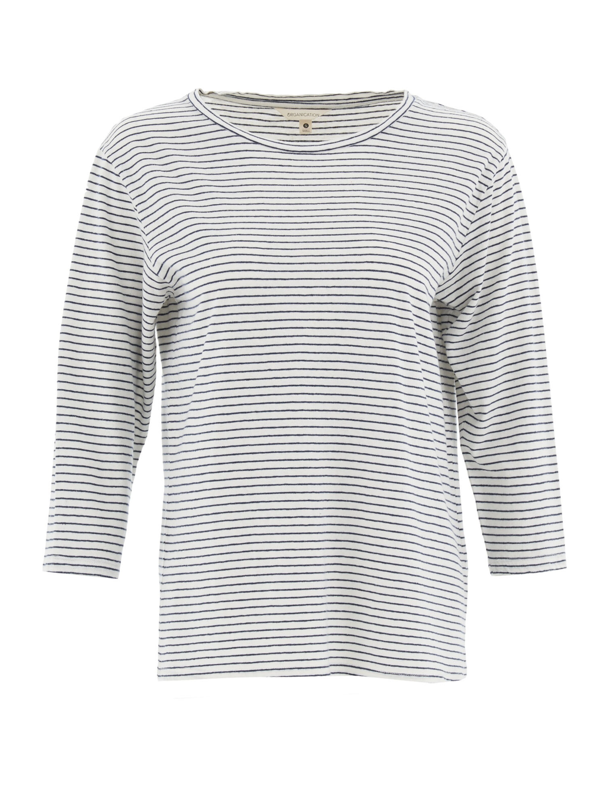 Organication Shirt in Blau: Vorderseite