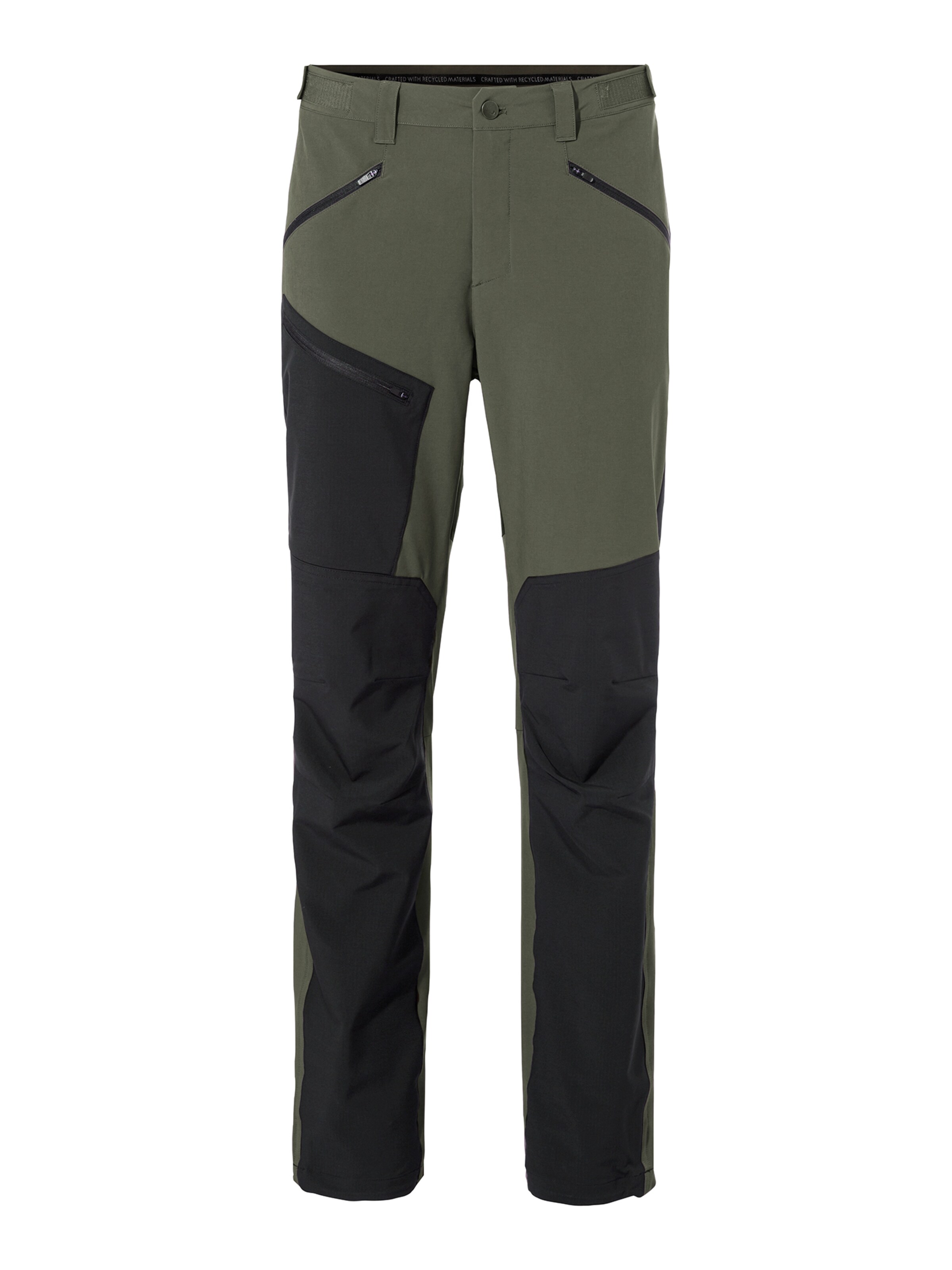 VAUDE Regular Outdoor trousers 'Elope' in Green: front