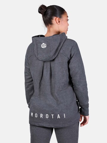 MOROTAI Athletic Zip-Up Hoodie 'COMFY PERFORMANCE' in Grey